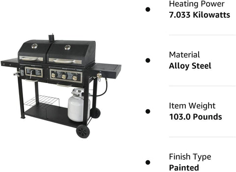 Image of Dual Fuel Combination Charcoal/Gas Grill