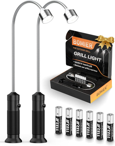Image of Grilling Gifts for Men, 2 Pack Magnetic Grill Lights for Outdoor Grill, Cooking Gifts, Bbq Gifts for Men, Grill Accessories, Mens Gifts for Christmas, Smoker Accessories Gifts for Men, Gadgets for Men