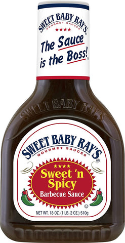 Image of Sweet Baby Ray'S Variety BBQ Sauce Set - Honey, Hickory, and Sweet 'N Spicy - 18 Oz Bottles - Pack of 3 for Flavorful Grilling and Culinary Adventures Galore