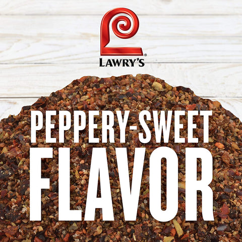 Image of Lawry'S Seasoned Pepper, 10.3 Oz - One 10.3 Ounce Container of Seasoned All Pepper for a Well-Rounded Flavor of Black Pepper, Sweet Red Bell Peppers, and Spices