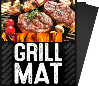 BBQ Grill Sheets Mat ,100% Non Stick Safe ,Extra Thick,Reusable and Dishwasher Safe, 3 Piece of (13"X15.75")