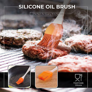 Tranquility Living Burger Press Smasher, 304 Stainless Steel 5.5 Inches round with Oil Brush, Non-Stick Patty Maker and Burger Press, Dishwasher Safe and Perfect for Every Kitchen