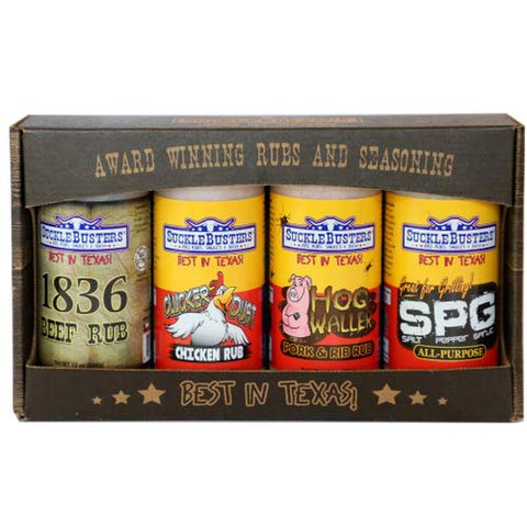 Image of Sucklebusters BBQ Rub Gift Box - 4 Large Jars