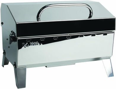 Kuuma Premium Stainless Steel Mountable Gas Grill W/Regulator -Compact Portable Size Perfect for Boats, Tailgating and More - Stow N Go 125" (58140)