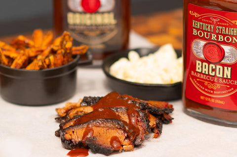 Image of Kentucky Straight Bourbon Barbecue Sauce Bacon | | Perfect for Grilling | Condiment for Chicken, Ribs, Veggies | Rich & Savory Flavor | 12 Fl Oz