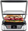 5-In-1 Digital Panini Press Grill Sandwich Maker and Griddle Grill Combo with Removable, Reversible Dishwasher-Safe Grilling Plates, Opens 180° for Indoor BBQ or Flat Top Grill