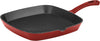 CI30-23CR Chef'S Classic Enameled Cast Iron 9-1/4-Inch Square Grill Pan, Cardinal Red