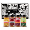 Fire & Smoke Society Ultimate BBQ Variety Pack | BBQ Rubs and Seasonings for Smoking and Grilling | Steak Seasoning, Chicken, Burgers, Pulled Pork | Spice Set (4-Pack)