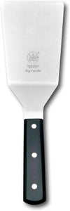 DUE BUOI Big Handle Wide Spatula Blade Dimension 4" X 6.1/3". Good for Burger Kitchen Bbq Grill Griddle Pastry. Non-Stick Durable. ICQ Approved.