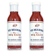 Keto Barbecue BBQ Sauce by Yo Mama's Foods – (Pack of 2) - Vegan, No Sugar Added, Low Carb, Low Sodium, Gluten Free, Paleo, and Made with Whole Non-GMO Tomatoes!