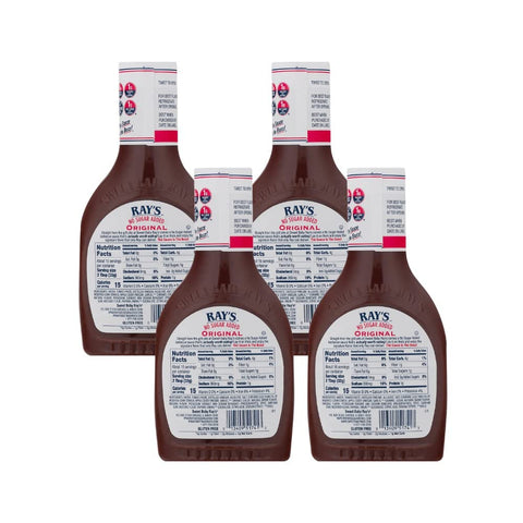 Image of Sweet Baby Ray’S No Sugar Added Original Barbecue Sauce 18.5Oz - PACK of 4