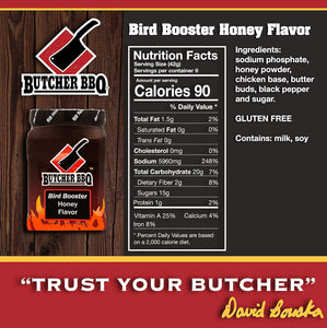 Butcher BBQ 12Oz Bird Booster Honey Flavor Powder Injection Marinade