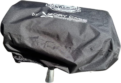 Image of Heavy Duty Waterproof Barbeque Boat Grill Cover - Weather and Fade Resistant - Drawstring - Ideal for Boat Marine Use - by Bunker up Fishin (Black)