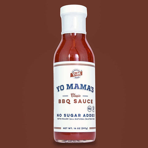 Image of Keto Barbecue BBQ Sauce by Yo Mama'S Foods – (Pack of 4) - No Sugar Added, Low Carb, Vegan, Gluten Free, Paleo Friendly, and Made with Whole Non-Gmo Tomatoes!