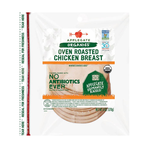 Image of , Organic Oven Roasted Chicken Breast Sliced, 6Oz