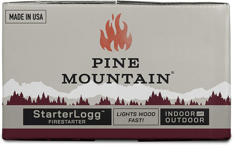 Image of Pine Mountain Starterlogg Select-A-Size Firestarting Blocks, 24 Starts Firestarter Wood Fire Log for Campfire, Fireplace, Wood Stove, Fire Pit, Indoor & Outdoor Use, Red