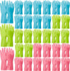 36 Pair Reusable Household Gloves Rubber Dishwashing Gloves Long Kitchen Cleaning Gloves for Dishes Cleaning Gardening