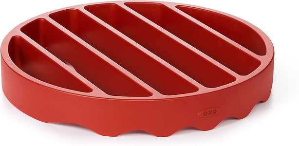 OXO Good Grips Silicone Pressure Cooker Roasting Rack,Red,Silicone Pressure Cooker Rack