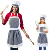 Matching Apron for Kids and Mom, Women Child Kitchen Apron Set with Chef Hat for Cooking Baking BBQ