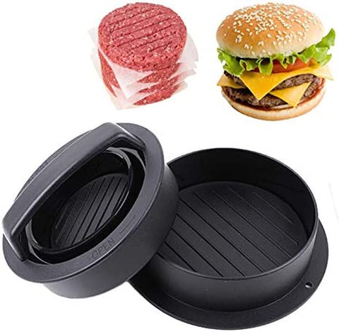 Image of Leden Burger Press Hamburger Press Patty Maker for BBQ Grill 3-In-1 Non Stick Stuffed Burger Mold, Kitchen Tool, Beef Patties and Sliders