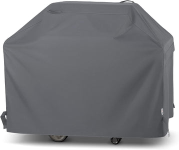 Unicook Grill Cover for Outdoor Grill, 60 Inch BBQ Cover, Heavy Duty Waterproof, Fade Resistant, Weather Resistant, Anti-Rip, Gas Grill Cover Compatible with Weber, Char-Broil, Nexgrill, Etc. Grey