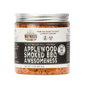 Applewood Smoked BBQ Awesomeness - Rub & BBQ Seasoning - Best BBQ Grill Seasoning Rub - Made for Chicken, BBQ Meat, Hamburgers, Pulled Pork, Ribs, Steaks - Dry Rub Spice Blend