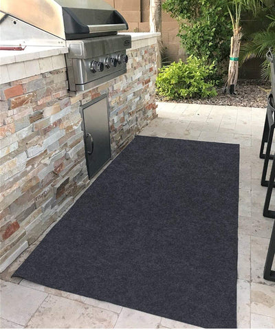 Image of Gas Grill Mat，Premium BBQ Mat and Grill Protective Mat—Protects Decks and Patios from Grease Splashes,Absorbent Material-Contains Grill Splatter，Anti-Slip and Waterproof Backing，Washable (36"×59.8")