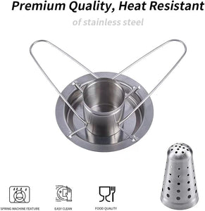 AMOZO Beer Can Chicken Roaster Stand - the New Stainless Steel Chicken Holder - Poultry Roasters with Flavouring Container.(1 Pack)