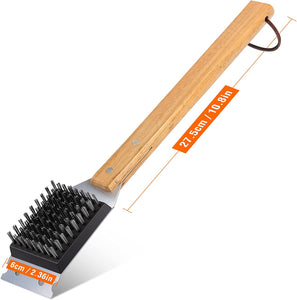 SIMPLETASTE Grill Brush and Scraper, Durable & Effective, Include Extra Stainless Steel Bristles Head for Replacement, Wire Grill Brush for Outdoor Grill, Grill Accessories Gift for Men/Dad