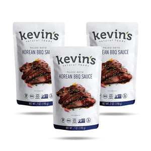 Kevin'S Natural Foods Korean BBQ Sauce - Keto and Paleo Simmer Sauce - Stir-Fry Sauce, Gluten Free, No Preservatives, Non-Gmo - 3 Pack (Korean BBQ)