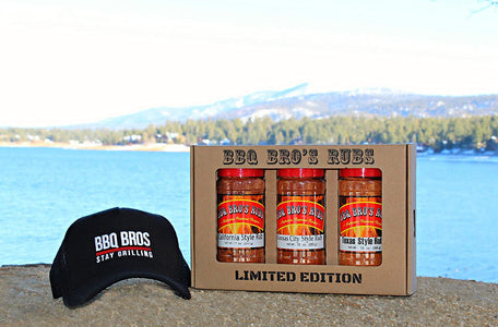 BBQ BROS RUBS (Western Style) - Ultimate Barbecue Spices Seasonings Set - Use for Grilling, Cooking & Smoking - Meat Rub, Dry Marinade, Rib Rub & Meat Seasoning - Great On; Steak, Chicken, Pork, Beef, Brisket - Backed with 100% Customer Guarantee