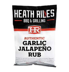 Heath Riles BBQ Rub, Garlic Jalapeño Rub Seasoning, Champion Pitmaster Recipe, Shaker Spice Mix, 2 Lb./32 Oz.