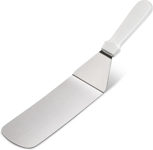 New Star Foodservice 36213 Plastic Handle Flexible Grill Turner/Spatula, 14.5-Inch, White