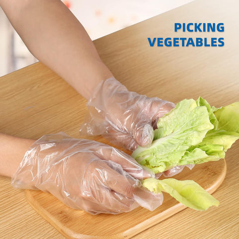 Image of Disposable Food Gloves - Food Handling, Cooking, Kitchen Cleaning and Hygien 200 Count (Pack of 1)