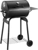 Charcoal Grills Outdoor BBQ Grill, Barrel Charcoal Grill with Side Table, with Nearly 500 Sq.In. Cooking Grid Area, Outdoor Backyard Camping Picnics, Patio and Parties, Black by