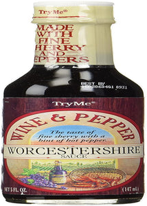Try Me Wine & Pepper Worcestershire Sauce 5Oz (Pack of 6)