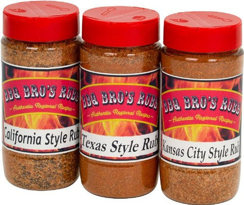 Image of BBQ BROS RUBS (Western Style) - Ultimate Barbecue Spices Seasonings Set - Use for Grilling, Cooking & Smoking - Meat Rub, Dry Marinade, Rib Rub & Meat Seasoning - Great On; Steak, Chicken, Pork, Beef, Brisket - Backed with 100% Customer Guarantee