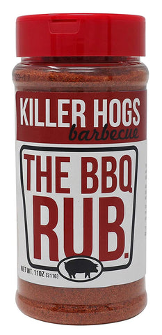 Image of Killer Hogs the BBQ Rub Pack of 2 Bottles | Championship Grill Seasoning for Beef, Steak, Burgers, Pork, and Chicken | Contains Two 11 Ounce Bottles (2-Pack)