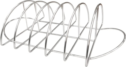 Image of Rib Rack for Smoker Stainless Steel Rack for Large Big Green Egg,Kamado Joe,Primo,Or Other 18" Grills Roast Grill