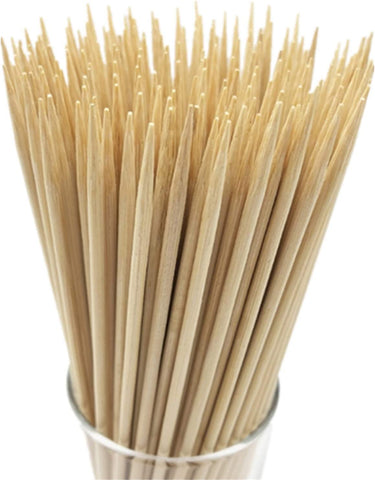Image of HOPELF 12" Natural Bamboo Skewers for Bbq，Appetiser，Fruit，Cocktail，Kabob，Chocolate Fountain，Grilling，Barbecue，Kitchen，Crafting and Party. Φ=4Mm, More Size Choices 6"/8"/10"/14"/16"/30"(100 PCS)