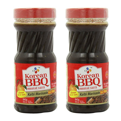Image of [ 2 Packs ] CJ Korean BBQ Sauce, Kalbi, 29.63-Ounce Bottle for Ribs