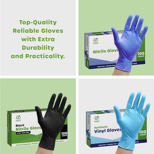 Clear Powder Free Vinyl Disposable Plastic Gloves
