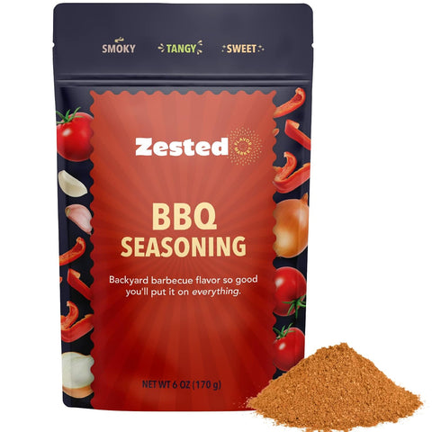 Image of BBQ Seasoning - XL 6 Oz Bag - Zested Tangy Barbecue Flavor without the Grill - Gluten-Free and Nut-Free - Goes Great on Snacks, Soups, Chilis, Dips and Spreads - 6 OZ