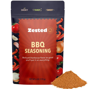 BBQ Seasoning - XL 6 Oz Bag - Zested Tangy Barbecue Flavor without the Grill - Gluten-Free and Nut-Free - Goes Great on Snacks, Soups, Chilis, Dips and Spreads - 6 OZ