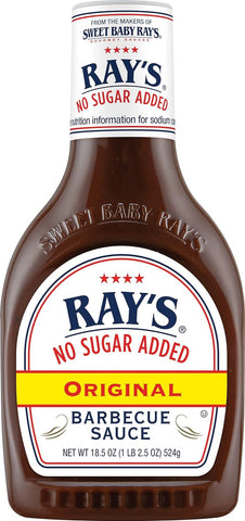 Image of Sweet Baby Ray’S No Sugar Added Original Barbecue Sauce 18.5Oz - PACK of 4