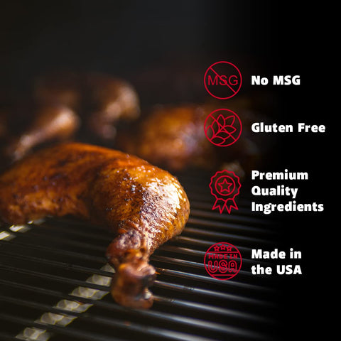 Image of BBQ Rub | Original Meat | Champion Pitmaster Recipe | Gluten-Free BBQ Seasoning, Msg-Free, USA Made | 12 Oz