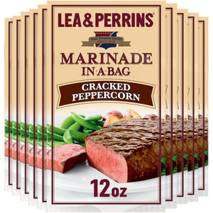Lea & Perrins Cracked Peppercorn Marinade in a Bag (12 Oz Bags, Pack of 10)