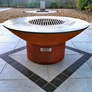 Classic 40" Grill with a Low round Base. Wood/Charcoal Grill, Griddle, Fire Pit
