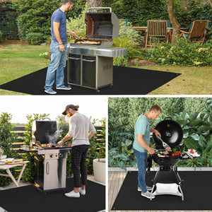 80 X 48 in Large Grill Mats for Outdoor Grill - BBQ Grill Mats to Protect the Deck, Patio, Pavers - Easy to Clean Grilling Mats