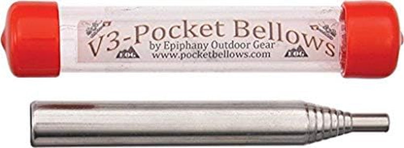 Epiphany Outdoor Gear Pocket Bellows - Weatherproof Collapsible Fire Bellowing Tool for Starting Fire- an Essential Camping Gear